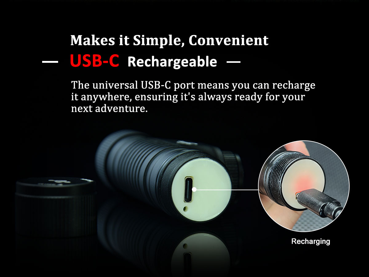 AULITE diving headlamp USB C rechargeable IP68 waterproof underwater fishing rainy torch